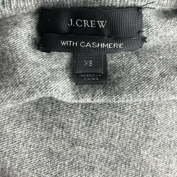 J. Crew Vintage Cashmere Wool Blend Floral Appliqué Women's Sweater - Picture 9 of 10